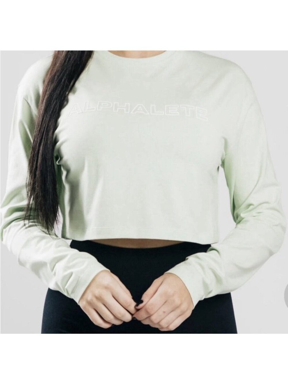 Alphalete Haven Signature Crop Long Sleeve XL READ